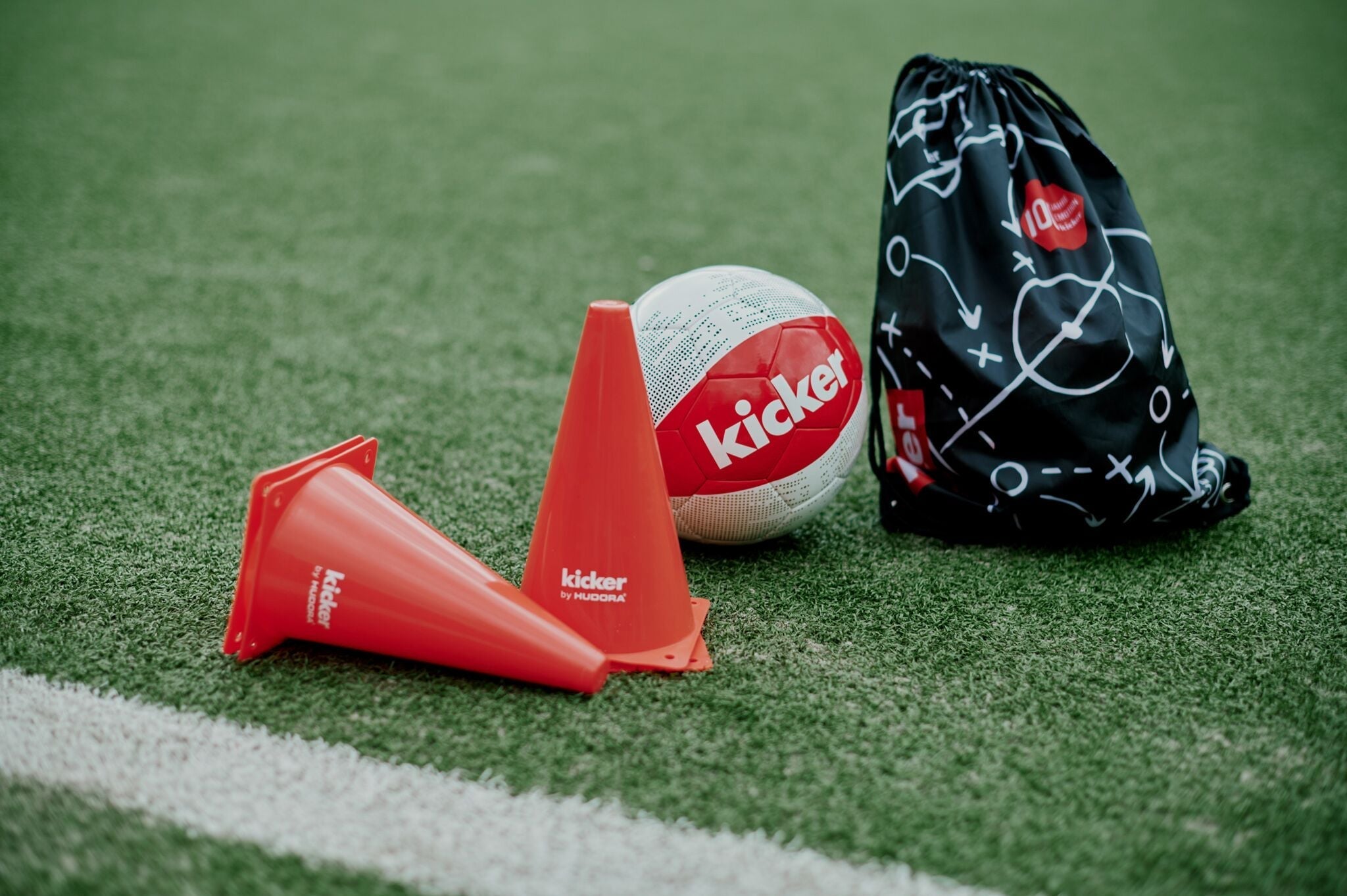 Set Antrenament Fotbal Kicker Edition, Plan De Meci, Hudora