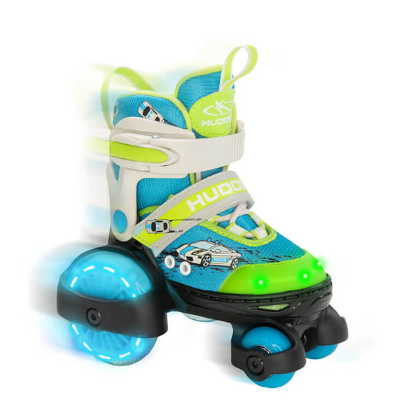Patine Cu Rotile Police Cu Led Marimi Reglabile 30 33, Hudora