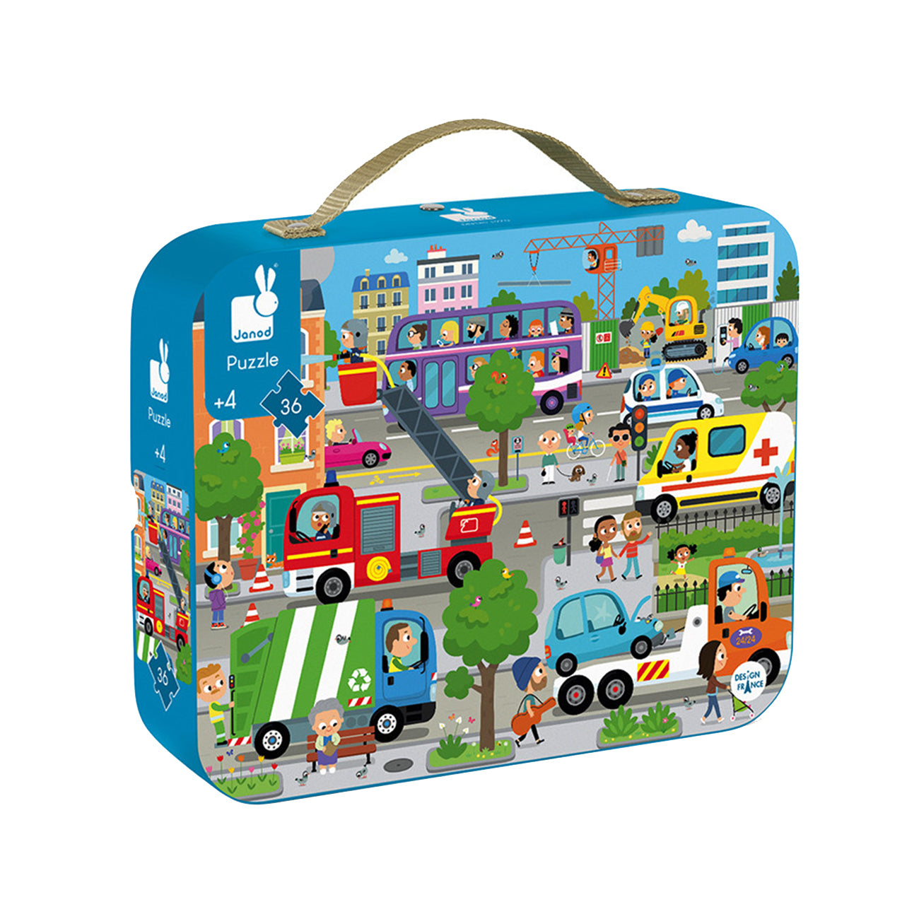 Puzzle orasul, 36 piese, +4 ani, Janod