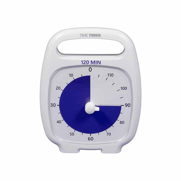 Ceas temporizator Time Timer Plus 120 minute, alb, Robo - Manute Creative