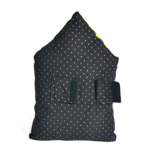 Jucarie senzoriala de plus, Casuta gri, 0 ani+, Moulin Roty