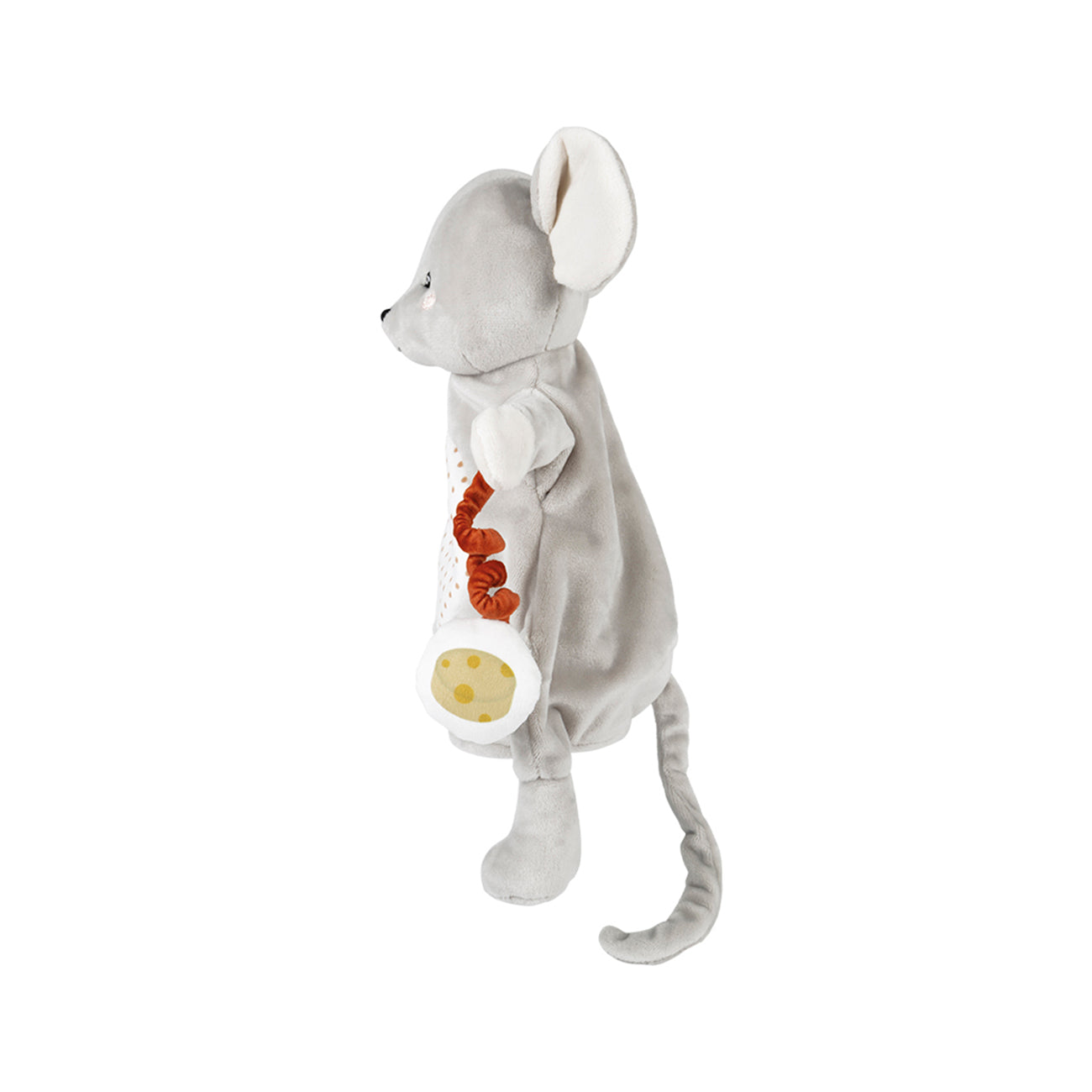 Marioneta Soricel, din plus, gri, 30 cm, +0 luni, Kaloo