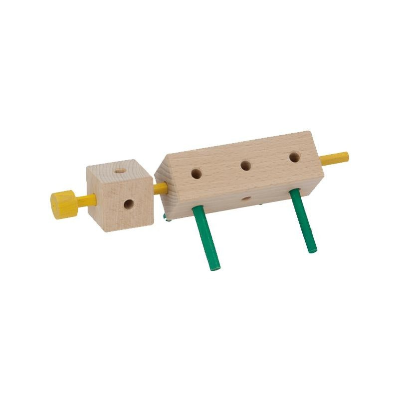 Set cuburi de constructie din lemn Maker 34 piese, +3 ani, Matador - Manute Creative