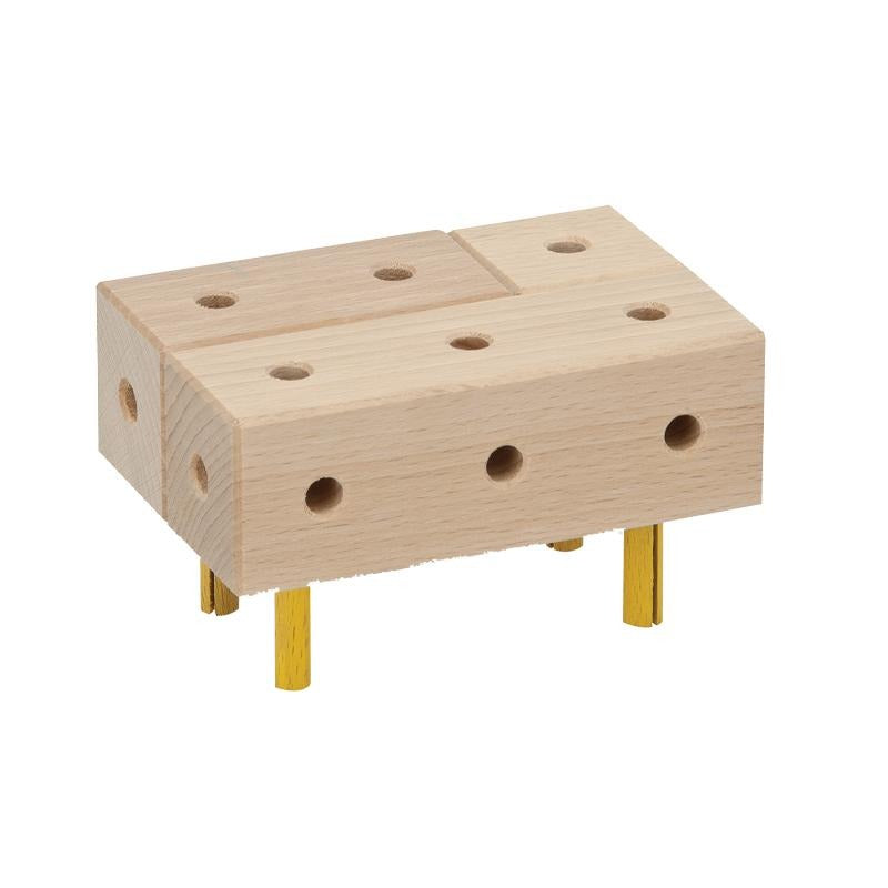 Set cuburi de constructie din lemn Maker 34 piese, +3 ani, Matador - Manute Creative