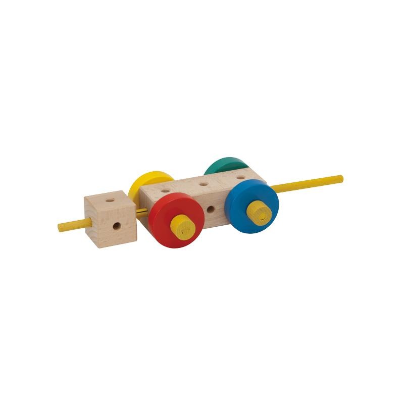 Set cuburi de constructie din lemn Maker 34 piese, +3 ani, Matador - Manute Creative