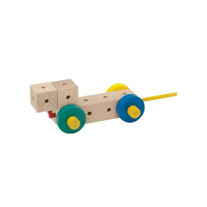Set cuburi de constructie din lemn Maker 34 piese, +3 ani, Matador - Manute Creative