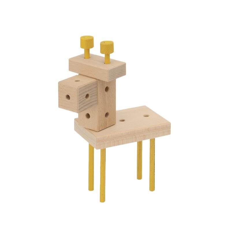 Set cuburi de constructie din lemn Maker 70 piese, +3 ani, Matador - Manute Creative