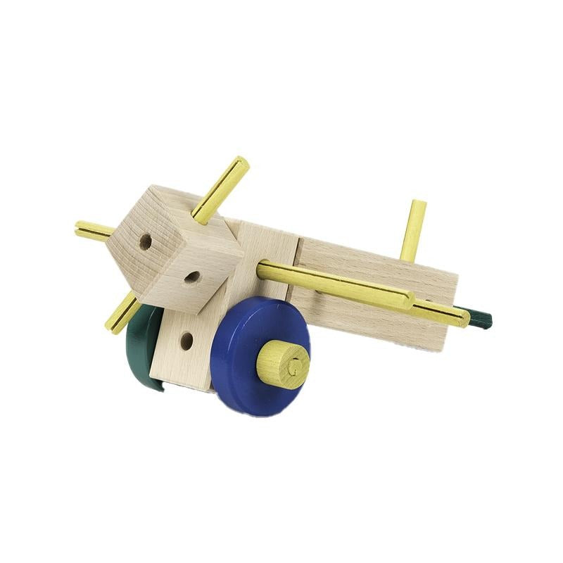 Set cuburi de constructie din lemn Maker 70 piese, +3 ani, Matador - Manute Creative