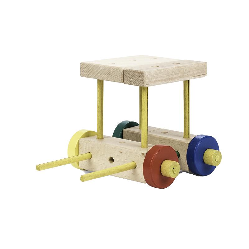 Set cuburi de constructie din lemn Maker 70 piese, +3 ani, Matador - Manute Creative