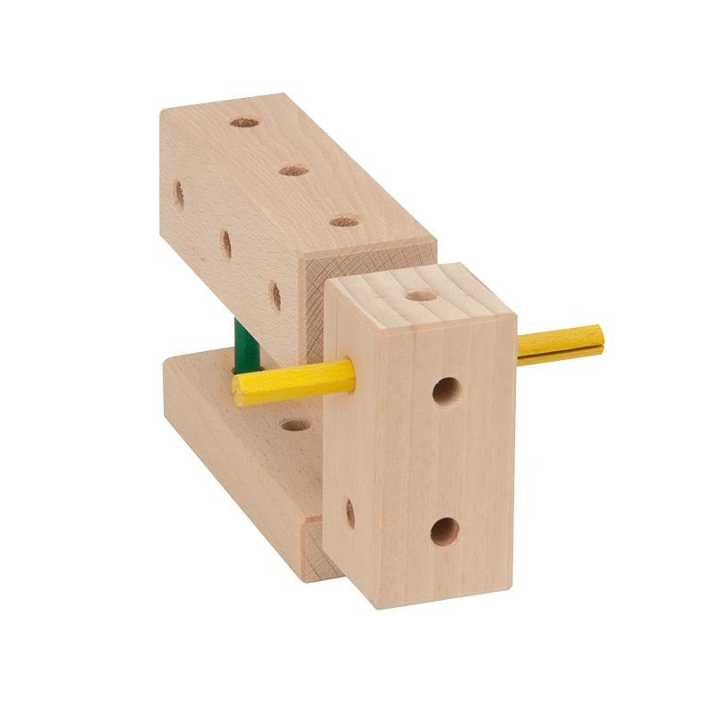 Set cuburi de constructie din lemn Maker 70 piese, +3 ani, Matador - Manute Creative