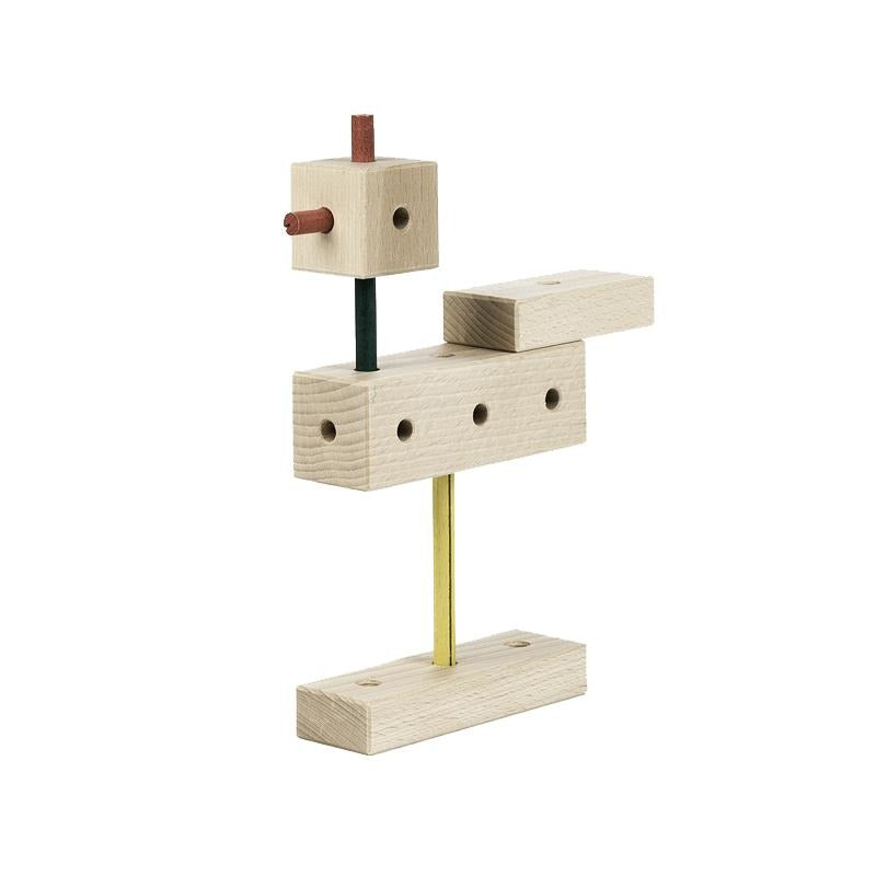 Set cuburi de constructie din lemn Maker 70 piese, +3 ani, Matador - Manute Creative
