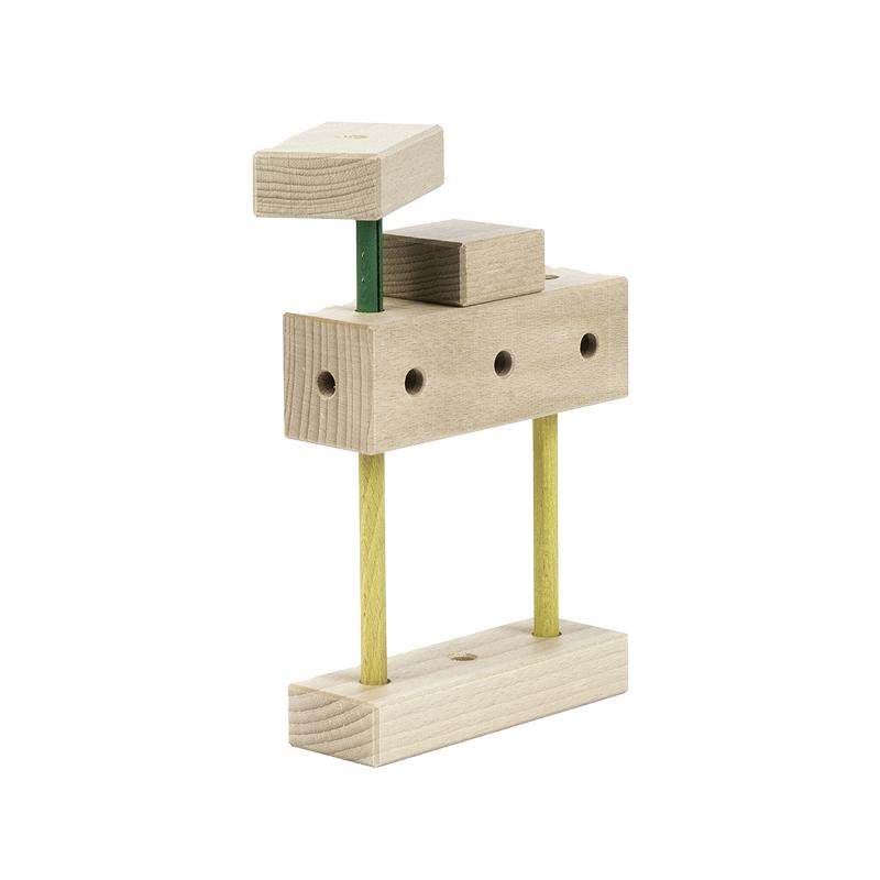 Set cuburi de constructie din lemn Maker 70 piese, +3 ani, Matador - Manute Creative