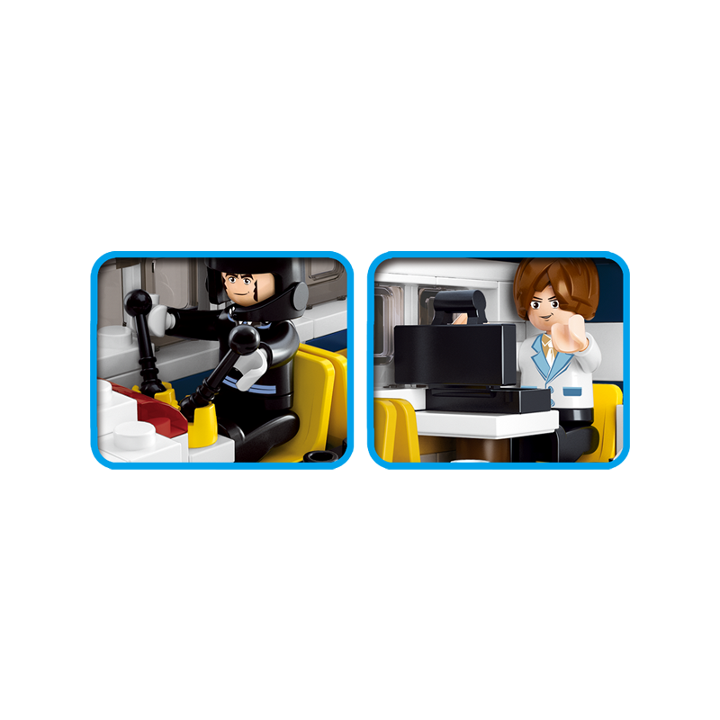 Set de constructie, Hidroavion, 214 piese, Sluban