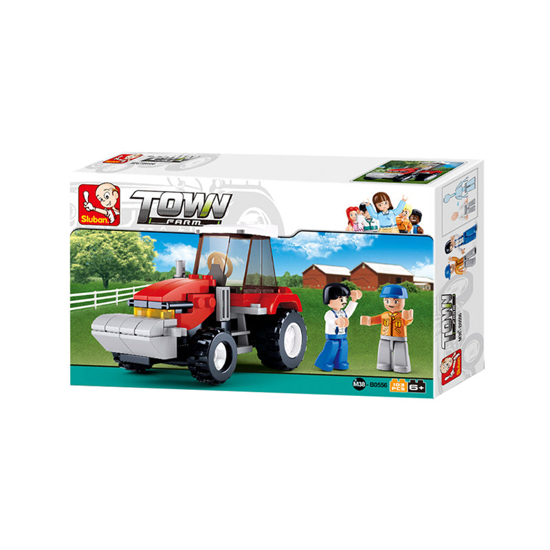 Set de constructie, Tractor, 103 piese, Sluban