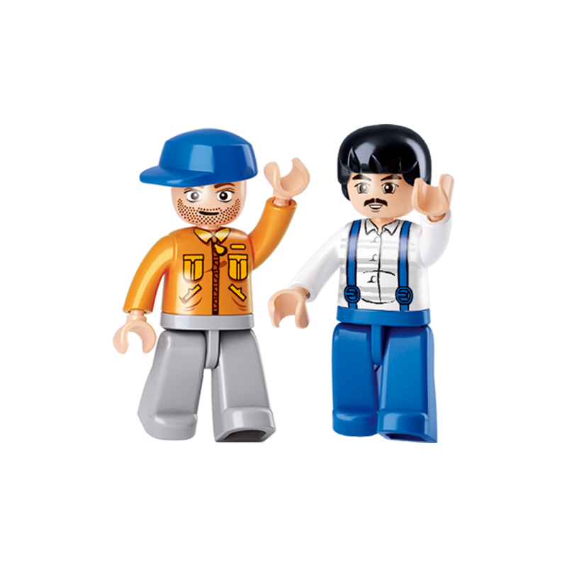 Set de constructie, Tractor, 103 piese, Sluban