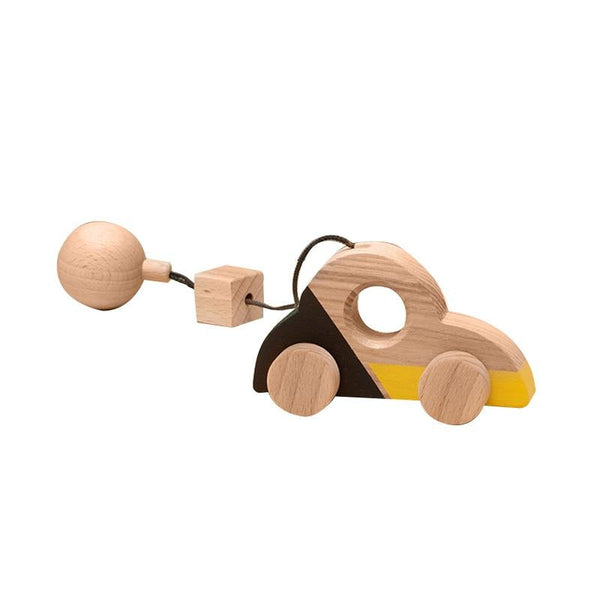 Jucarie din lemn masina Beetle, colorat, pentru carusel / centru de activitati, Mobbli - Manute Creative