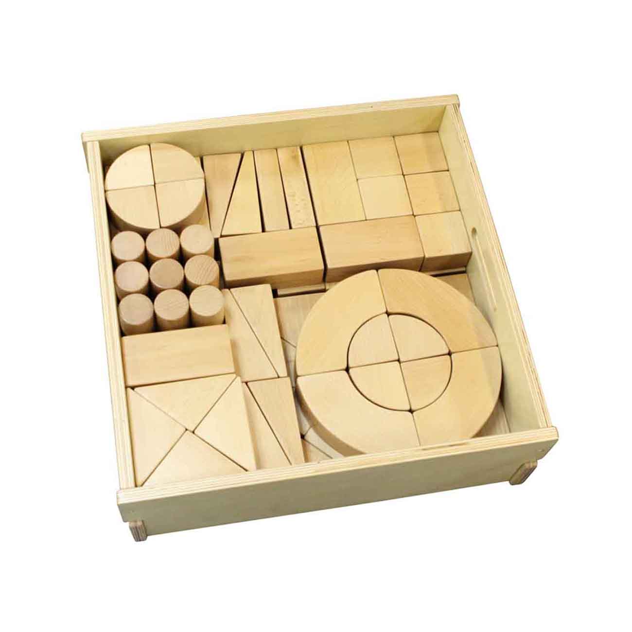 Set 92 de cuburi, din lemn, +3 ani, Masterkidz