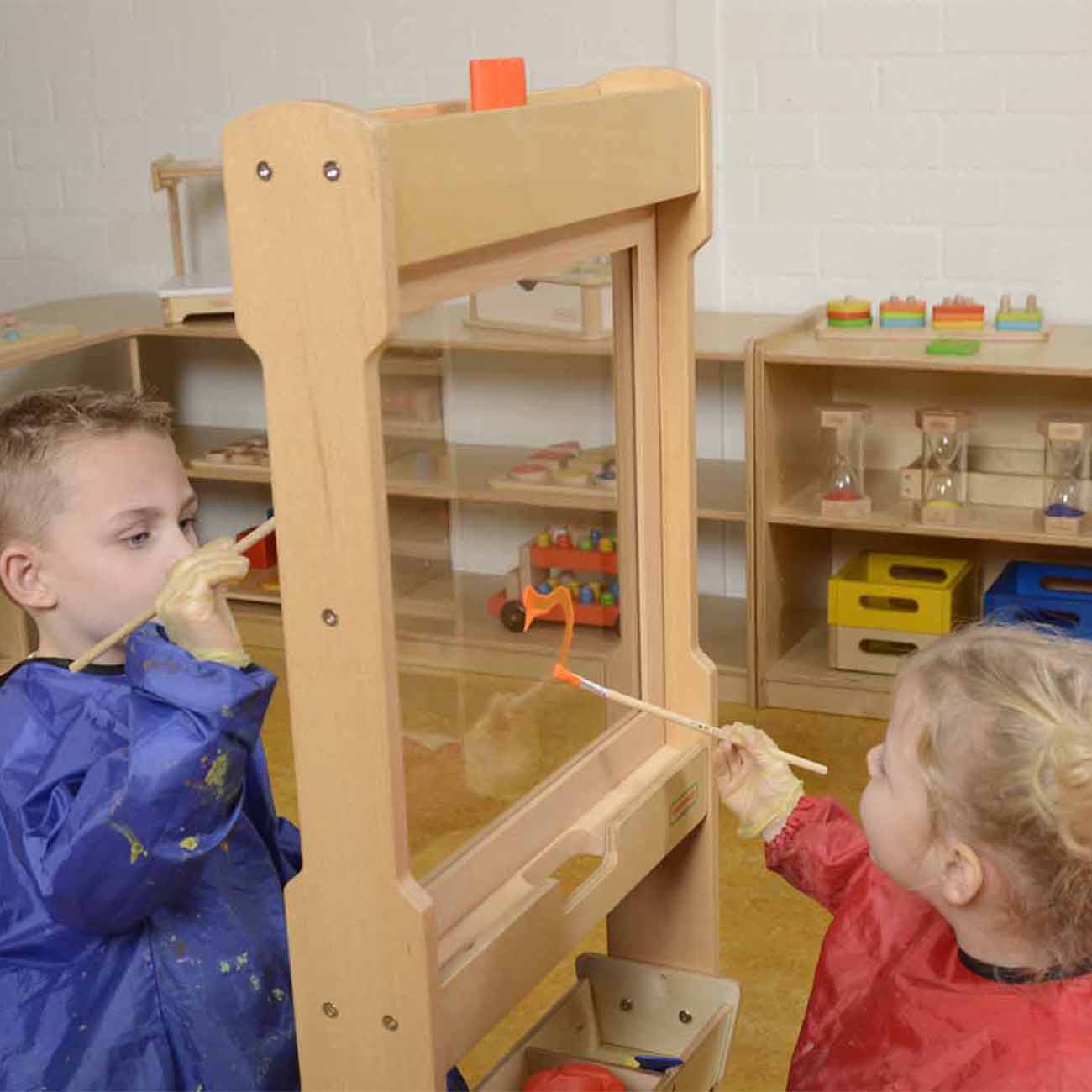Panou educativ pentru pictura, de podea, din lemn si acrilic, +2 ani, Masterkidz