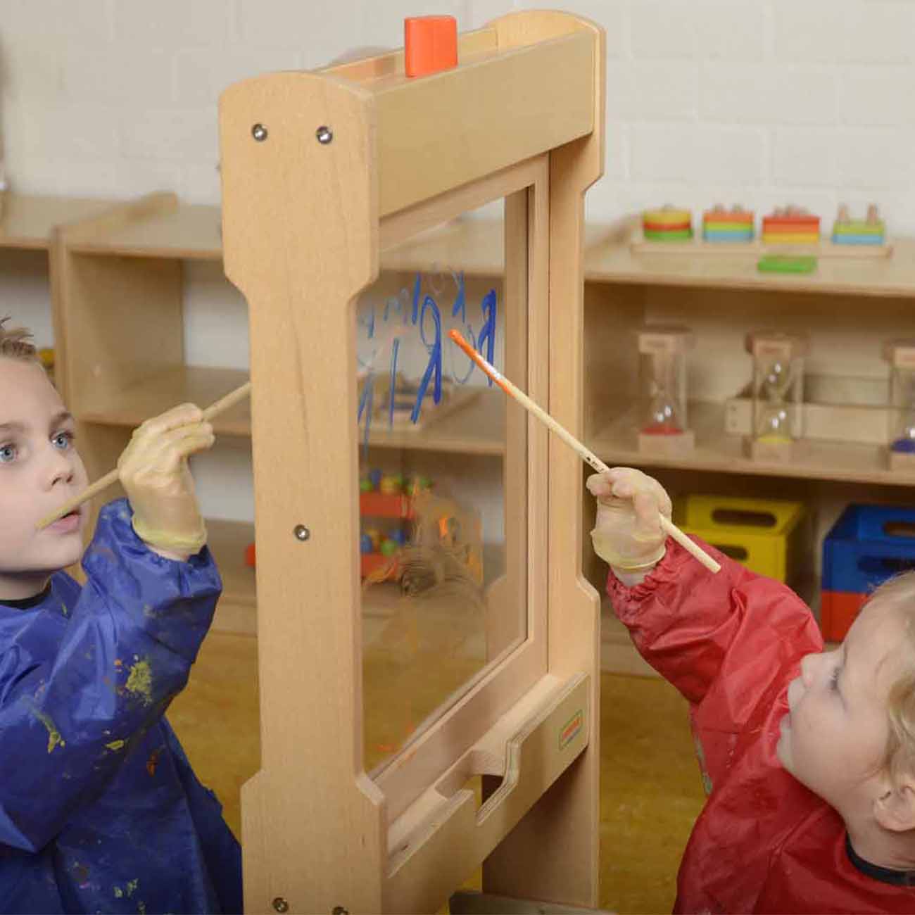 Panou educativ pentru pictura, de podea, din lemn si acrilic, +2 ani, Masterkidz