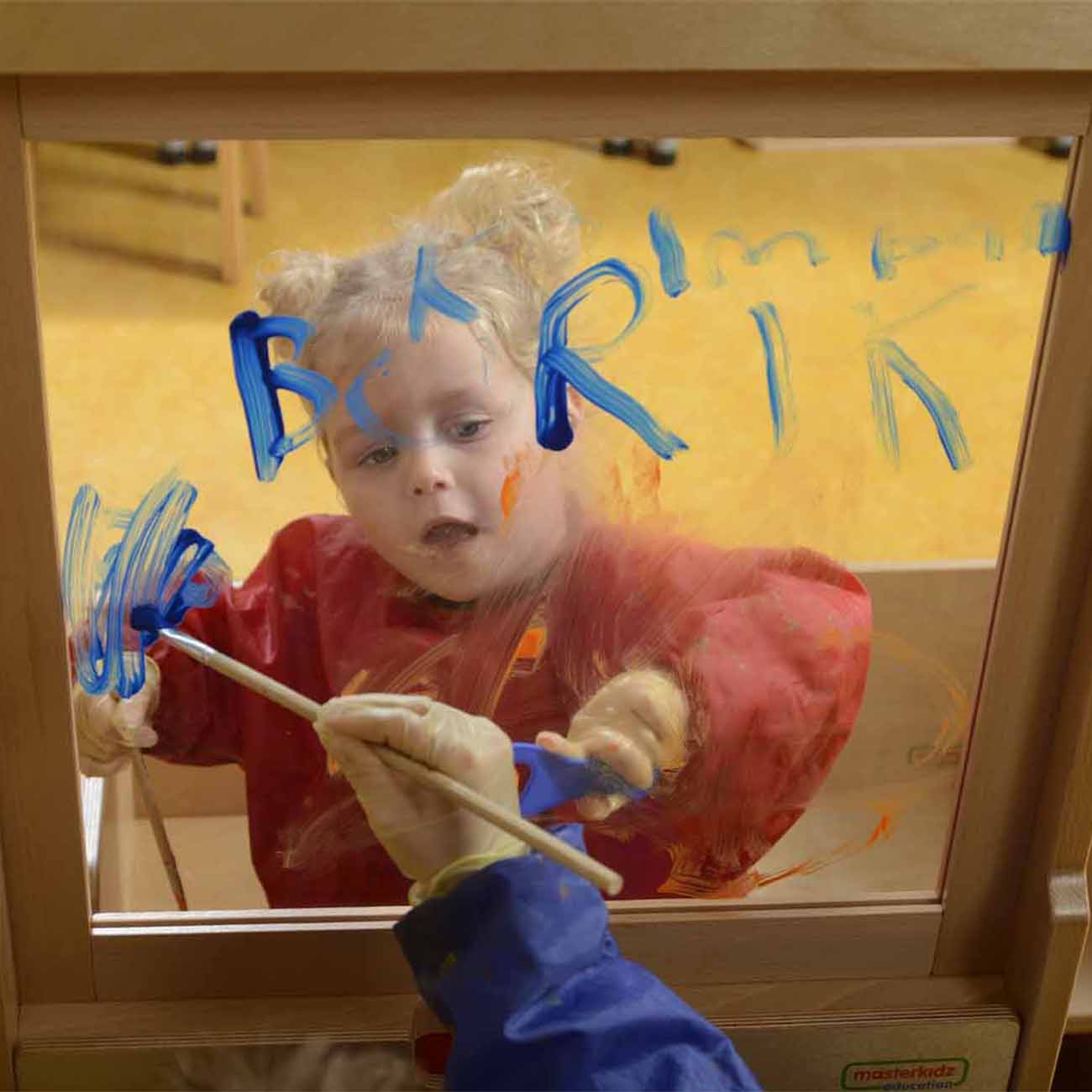 Panou educativ pentru pictura, de podea, din lemn si acrilic, +2 ani, Masterkidz