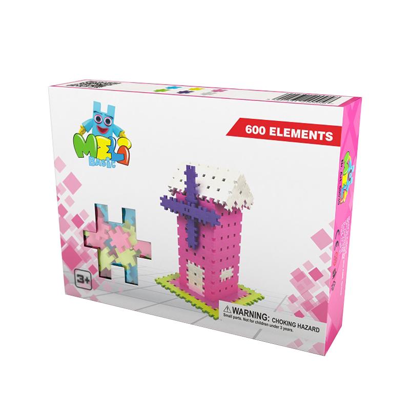 Set de constructie creativa Basic Girls 600 piese, Meli