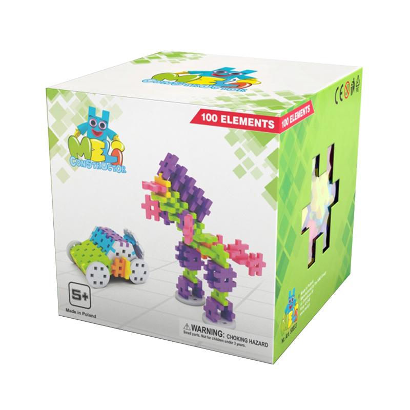 Set de constructie creativa Constructor 100 piese, Meli