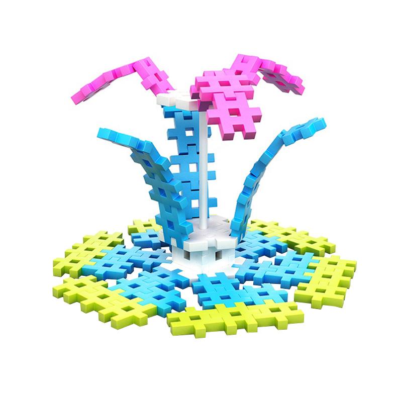 Set de constructie creativa Constructor Pink 400 piese, Meli
