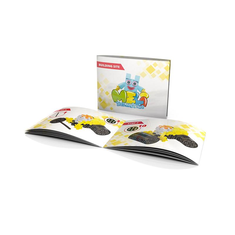 Set creativ de constructie Pe Santier, 124 piese, Meli