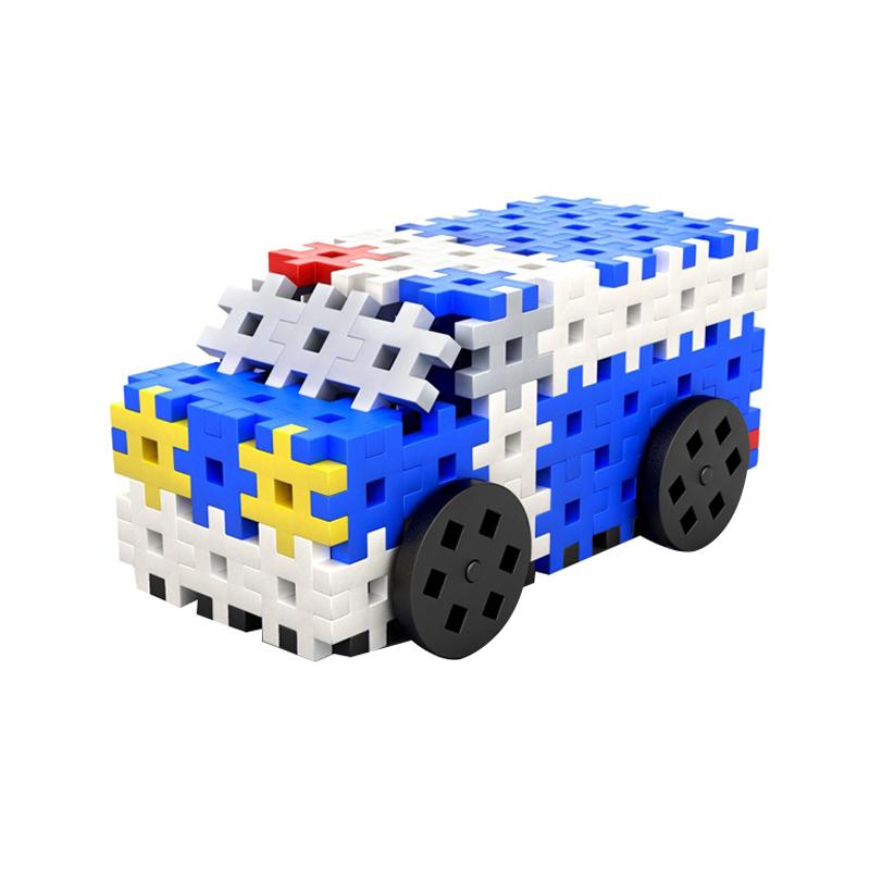 Set creativ de constructie Politia, 117 piese, Meli