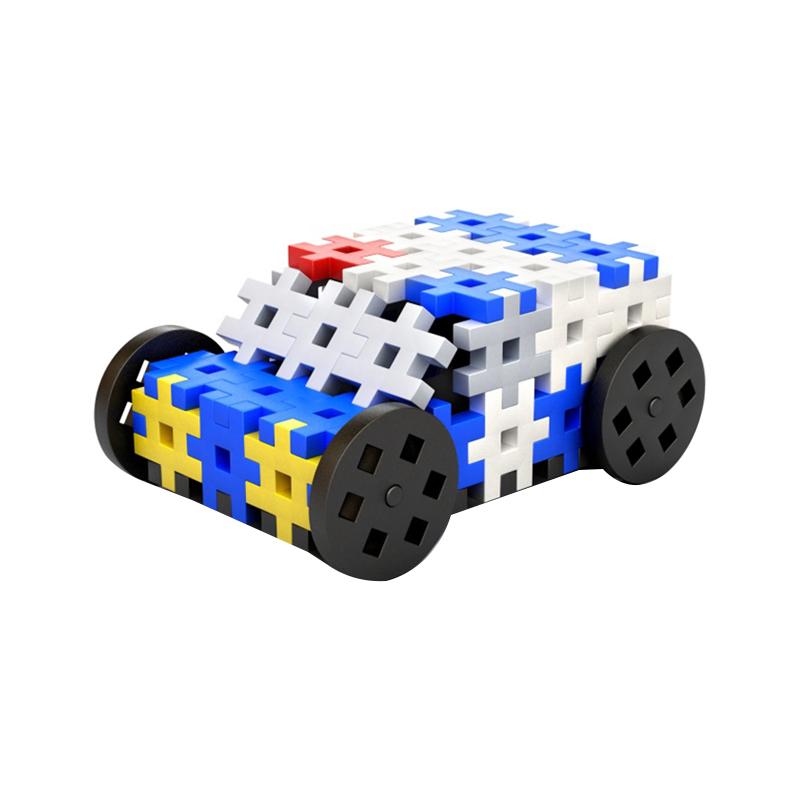 Set creativ de constructie Politia, 117 piese, Meli