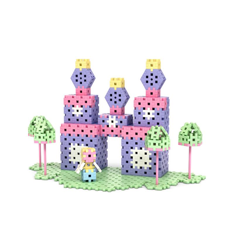 Set creativ de constructie Castelul Printesei, 434 piese, Meli