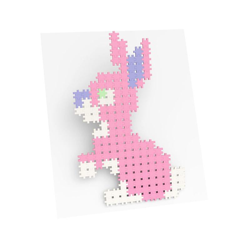 Set creativ de constructie, Minis Pastel 1200 piese, Meli