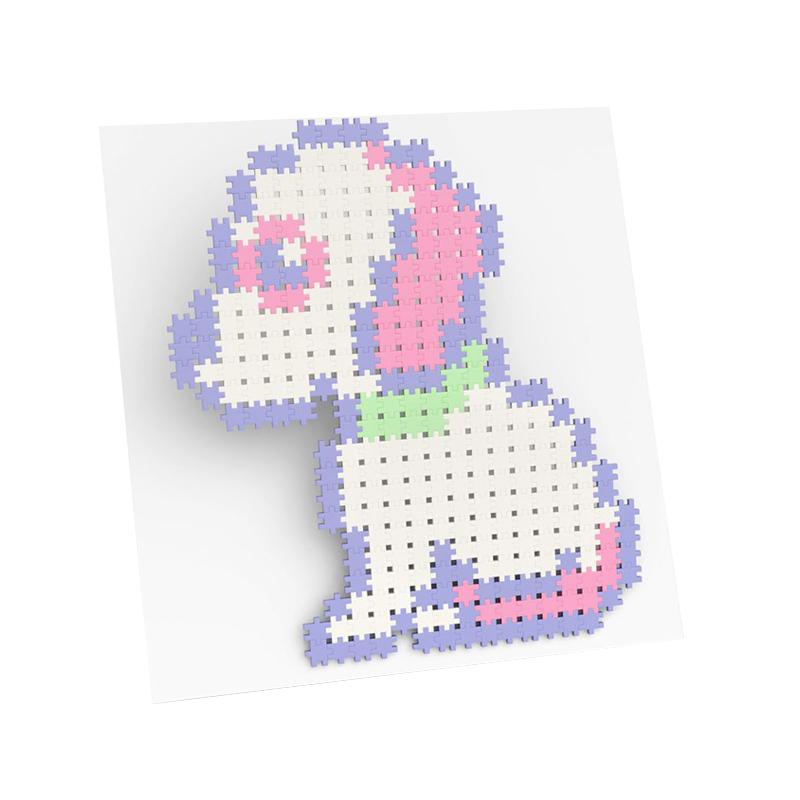 Set creativ de constructie, Minis Pastel 1200 piese, Meli