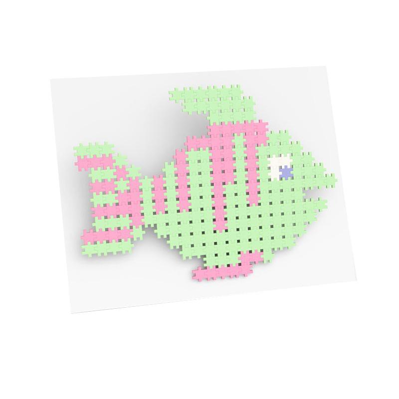 Set creativ de constructie, Minis Pastel 1200 piese, Meli