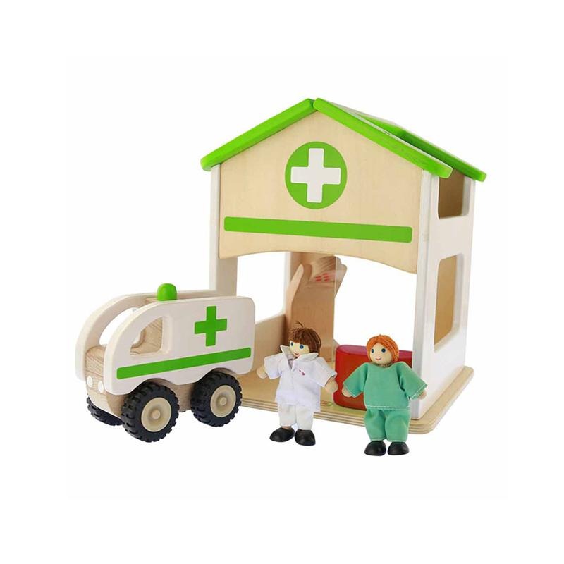 Spital de jucarie, din lemn, +3 ani, Masterkidz - Manute Creative