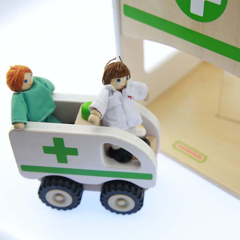 Spital de jucarie, din lemn, +3 ani, Masterkidz - Manute Creative