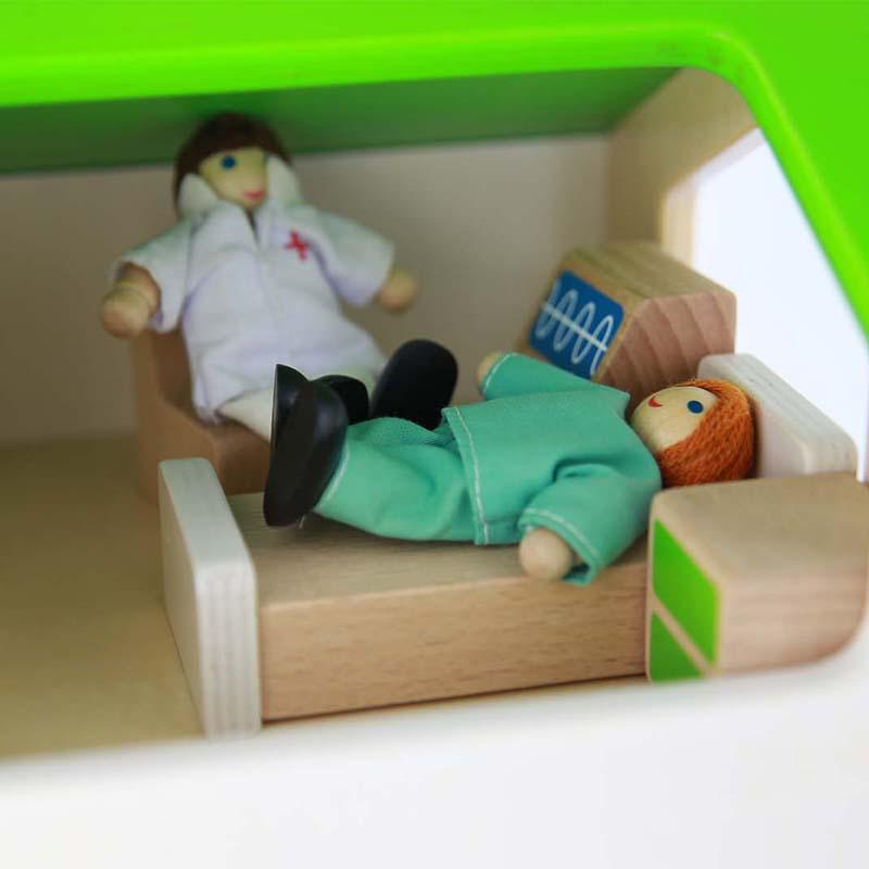 Spital de jucarie, din lemn, +3 ani, Masterkidz - Manute Creative