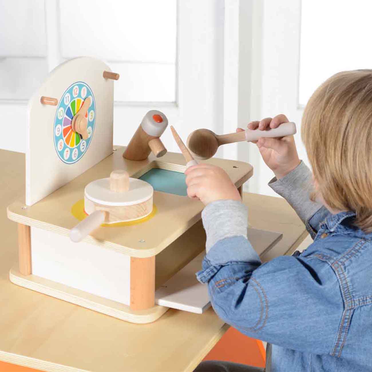 Mini- Bucatarie de jucarie, din lemn, +3 ani, Masterkidz