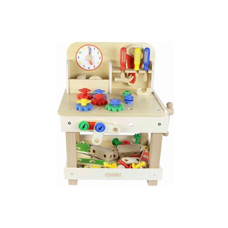 Banc de lucru tamplarie de jucarie, din lemn, +3 ani, Masterkidz