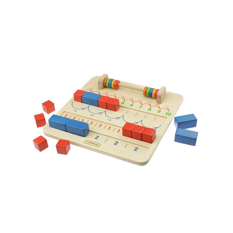 Joc de numarat Numere pare si impare, din lemn, +3 ani, Masterkidz