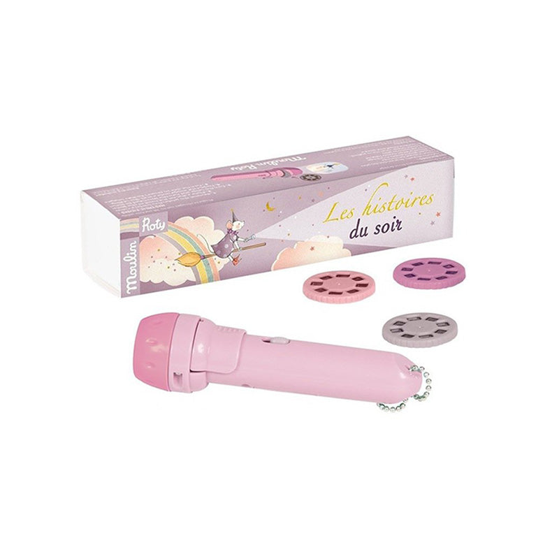 Lanterna cu 24 diapozitive de proiectat povesti Il etait une fois, 4 ani+, Moulin Roty
