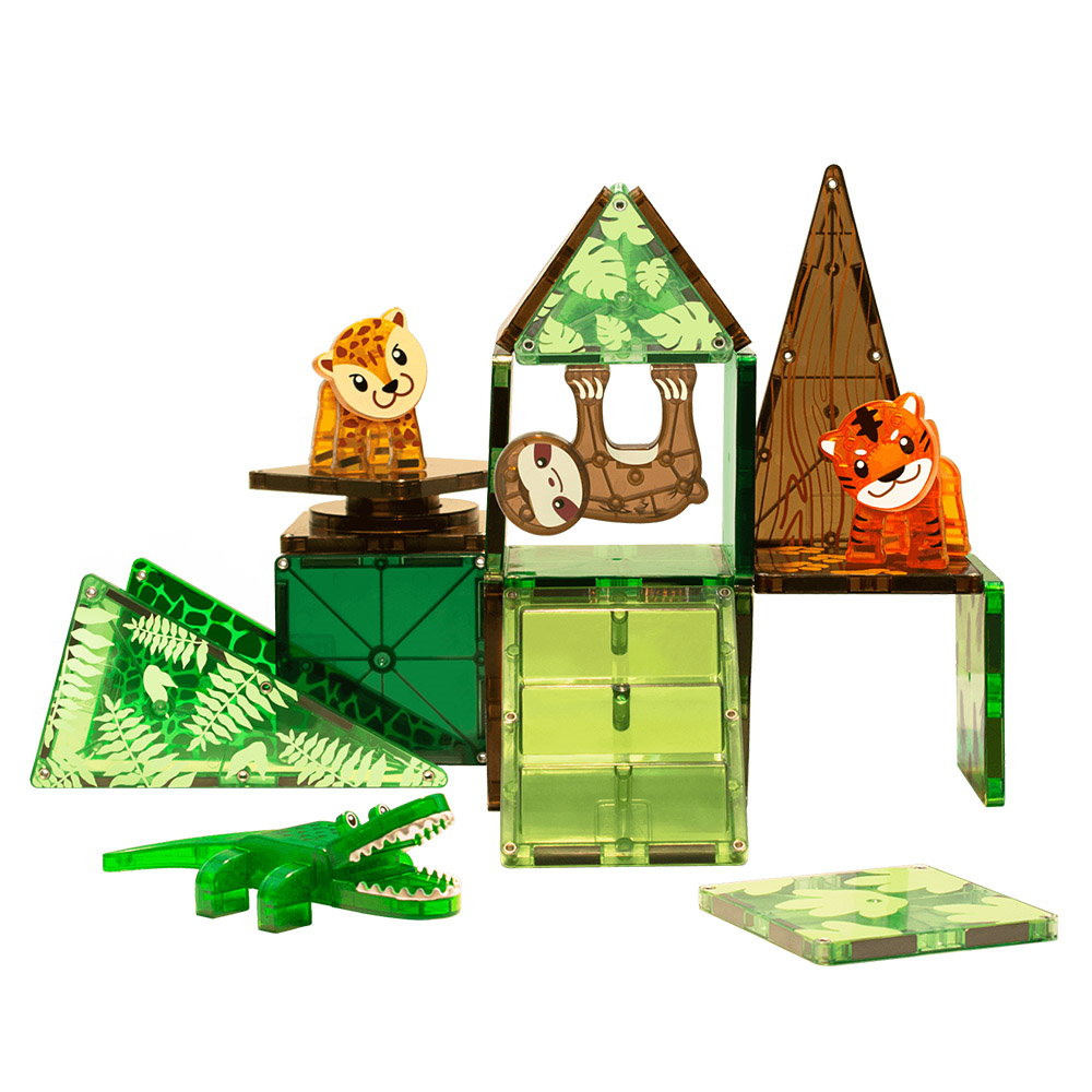 Jungle Animals, set magnetic, Magna-Tiles