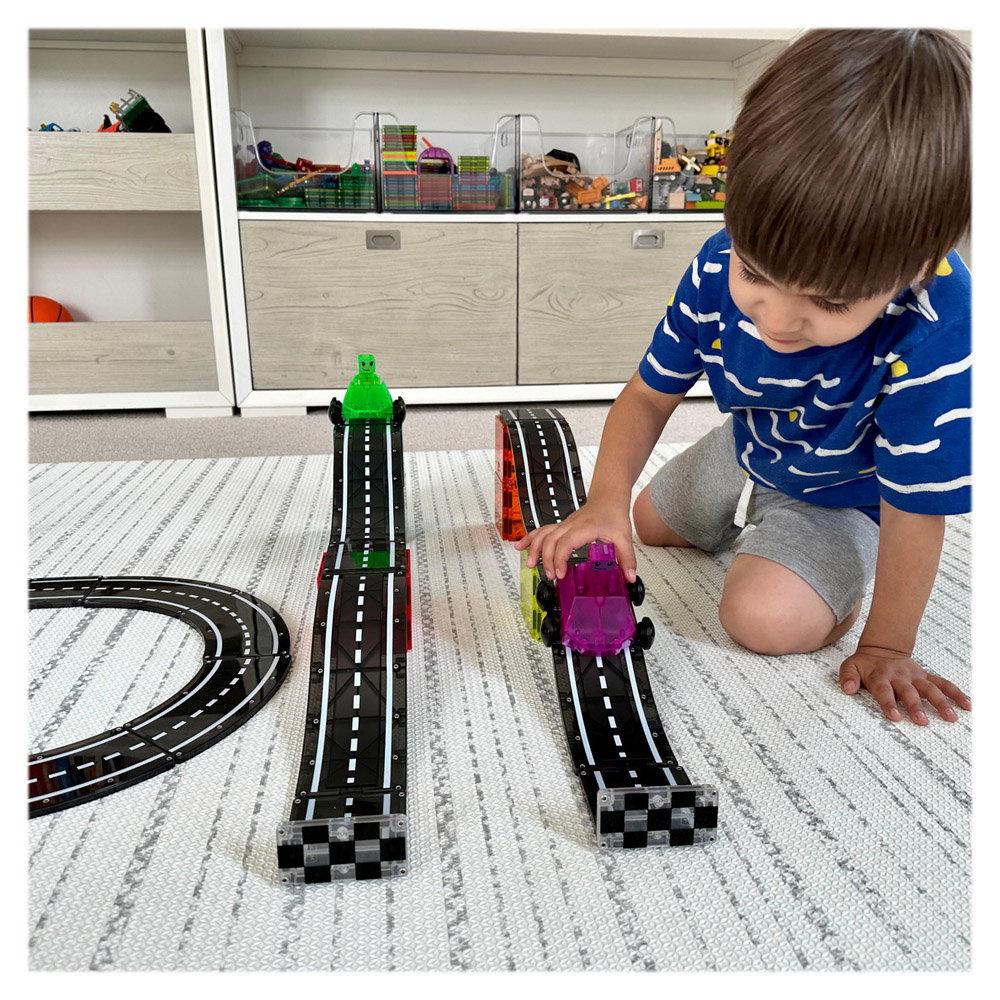 Downhill Duo, set magnetic 40 piese, Magna-Tiles