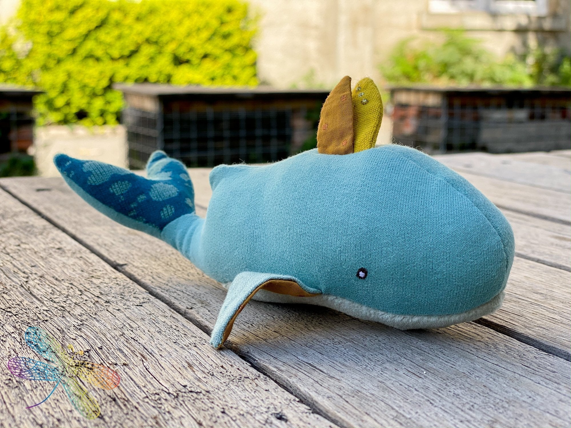 Jucarie de plus Balena Josephine, zornaitoare, 0 ani+, Moulin Roty - Manute Creative