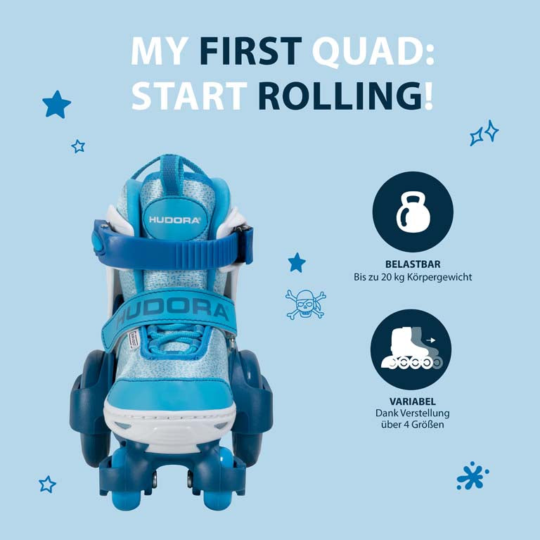 Patine Cu Rotile Role My First Quad, Marimi Reglabile 30 33