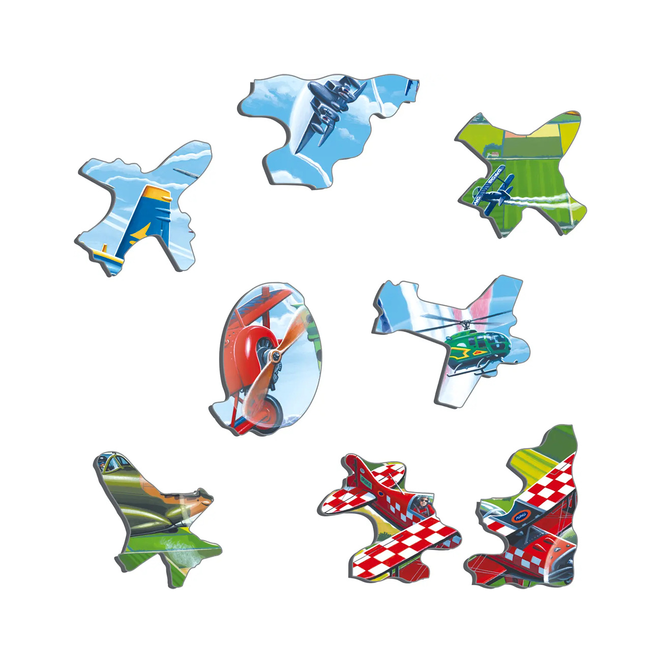 Puzzle Maxi tipuri de Avioane 64 piese, Larsen