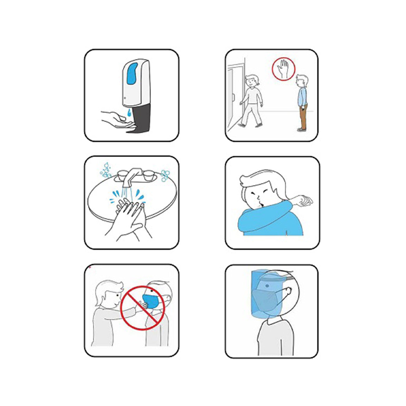 Kit educativ Protectie anti COVID, cu pictograme, Robo