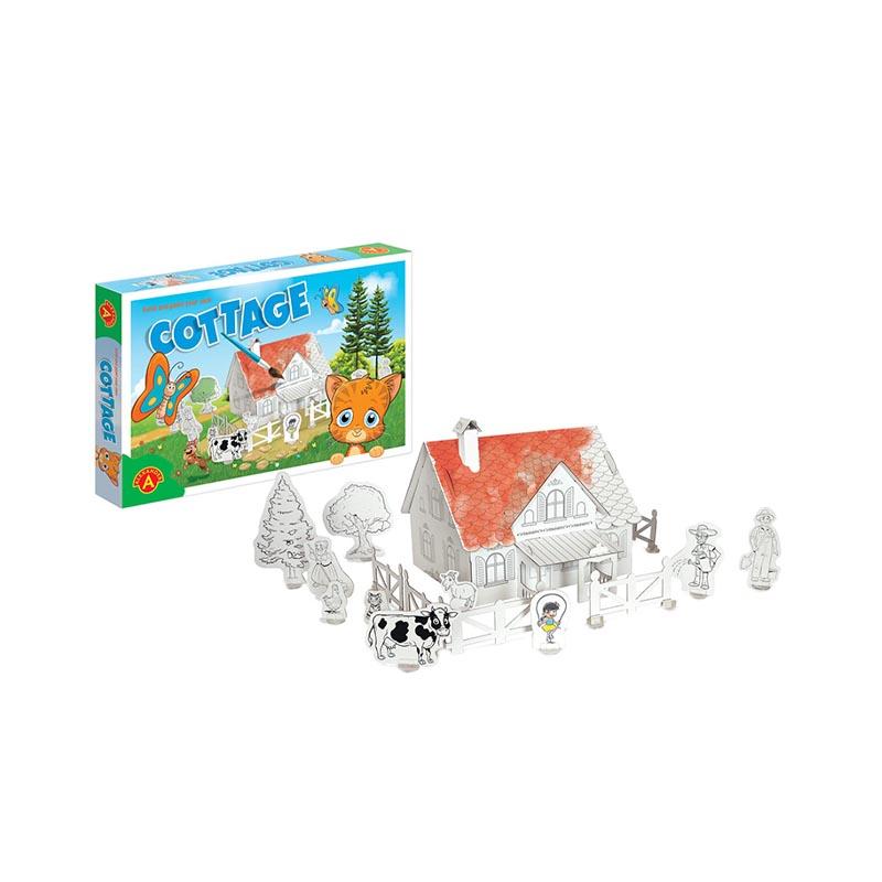 Joc creativ de asamblat si colorat Cusca pisicii, Alexander Games - Manute Creative