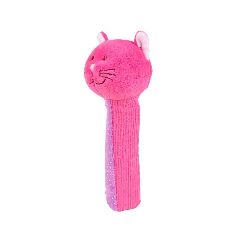 Jucarie plus bebe zornaitoare Squeakaboo Pisica, 0 ani+, Fiesta - Manute Creative