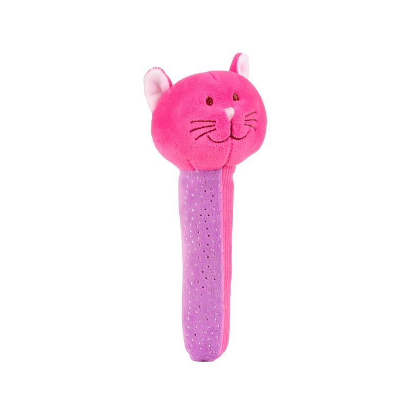 Jucarie plus bebe zornaitoare Squeakaboo Pisica, 0 ani+, Fiesta - Manute Creative